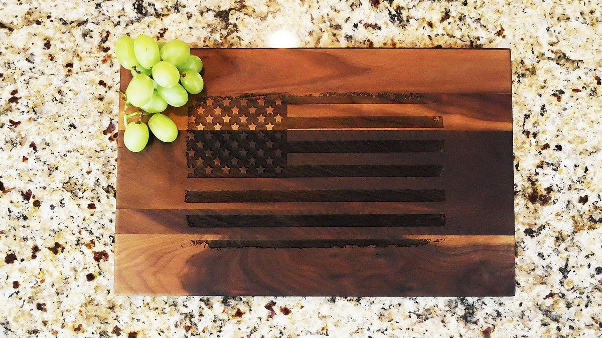 American Flag Cutting Board and Serving Tray – Hodgdon Wood Designs LLC