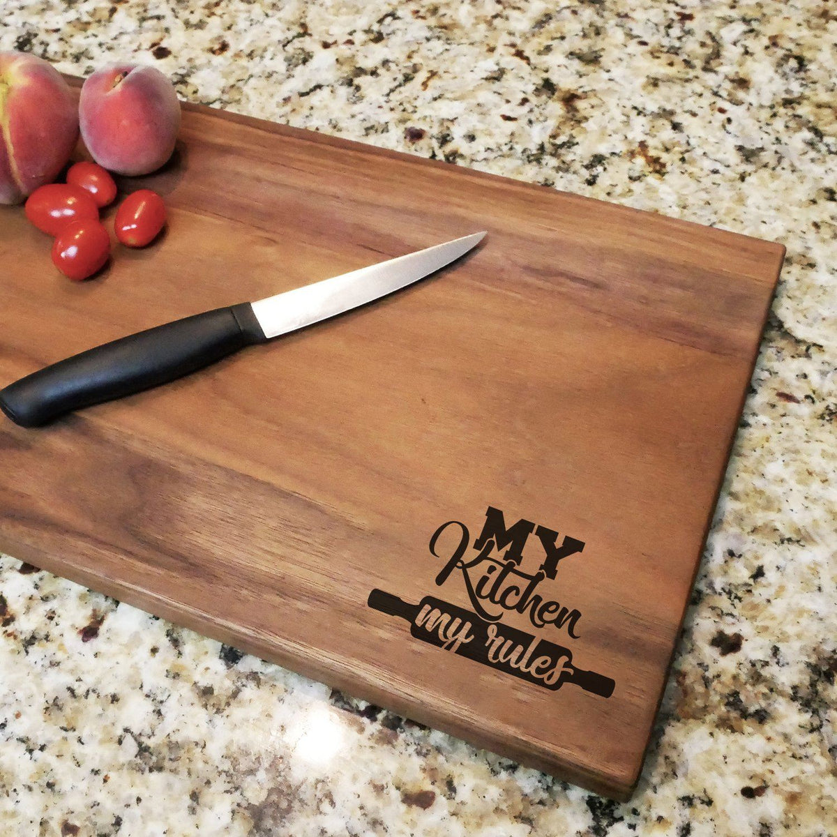 Kitchen Open 24 Hours Personalised Engraved Chopping Board — YouPersonalise